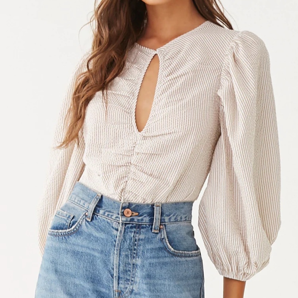 Striped blouse NWOT